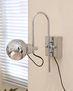 Bild in Gallery-Viewer laden, Adjustable Chrome and Color Spotlight Wall Lamp - product view 4