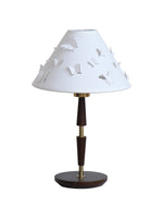 Bild in der Galerieansicht laden, Vintage Schmetterling Tischlampe mit Stoffschirm
