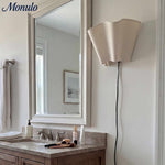 Load image into Gallery viewer, Oslan Scalloped Wall Sconce - Classic Linen Shade Modern Accent