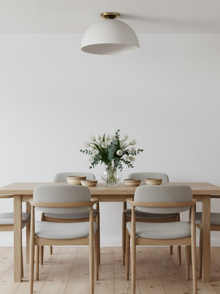 Parvion Metal Dome Ceiling Light - Modern Sculptural Flush Mount