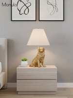 Load image into Gallery viewer, Pawdia Animal Bedside Table Lamp - Classic Fabric Shade Lighting
