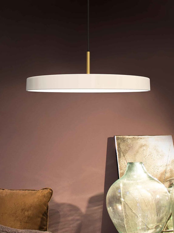 Modern Disc Pendant Light — Nordic Minimalist Fixture for Dining & Kitchen