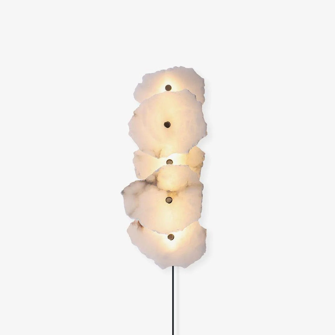 Petra Alabaster Plug-In Wall Light with Inline Switch - product image 1