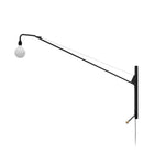 Cargar imagen en el visor de la Galería, Pivoting Long-Arm Black Wall Lamp product view 17