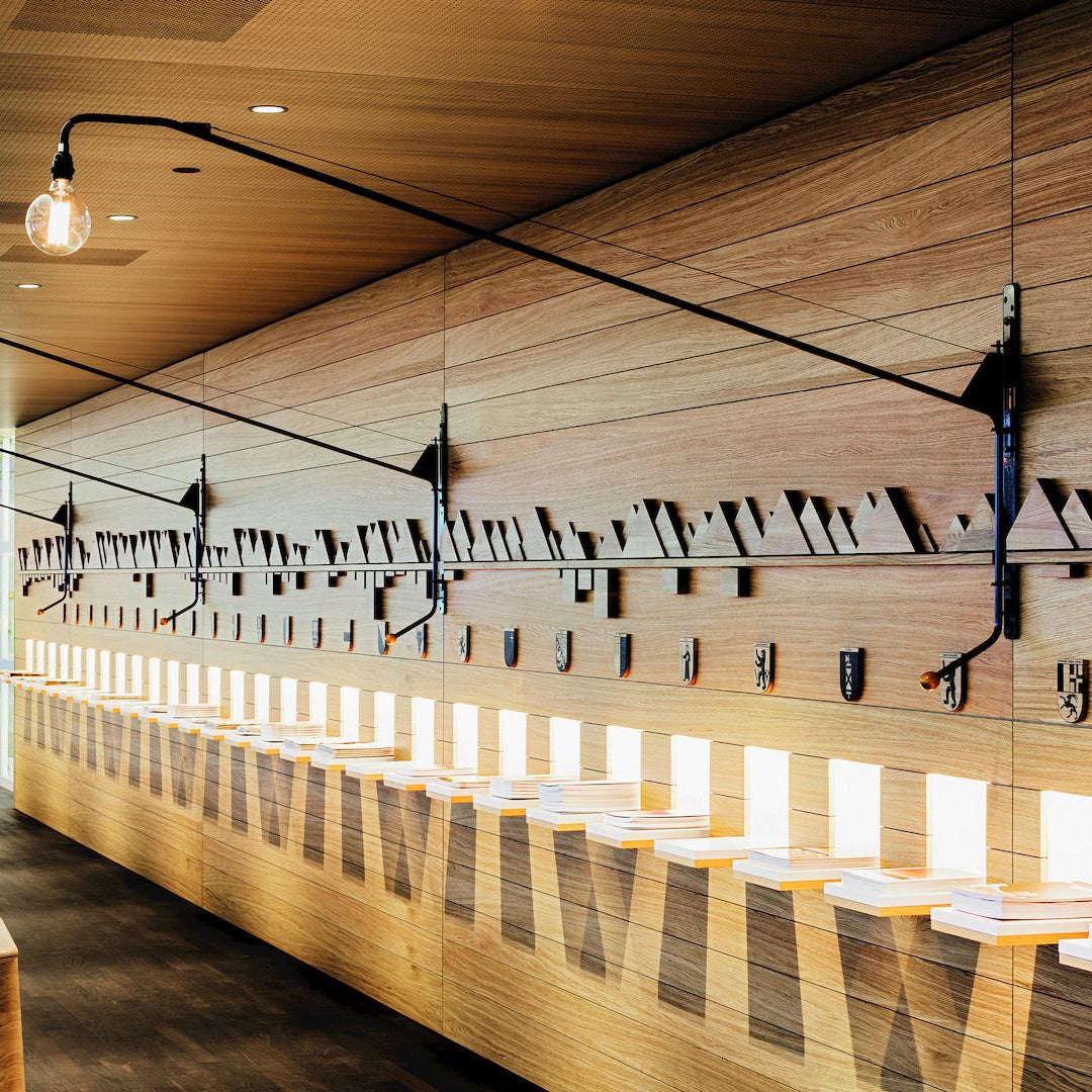 Pivoting Long-Arm Black Wall Lamp product view 7