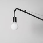 Cargar imagen en el visor de la Galería, Pivoting Long-Arm Black Wall Lamp product view 23