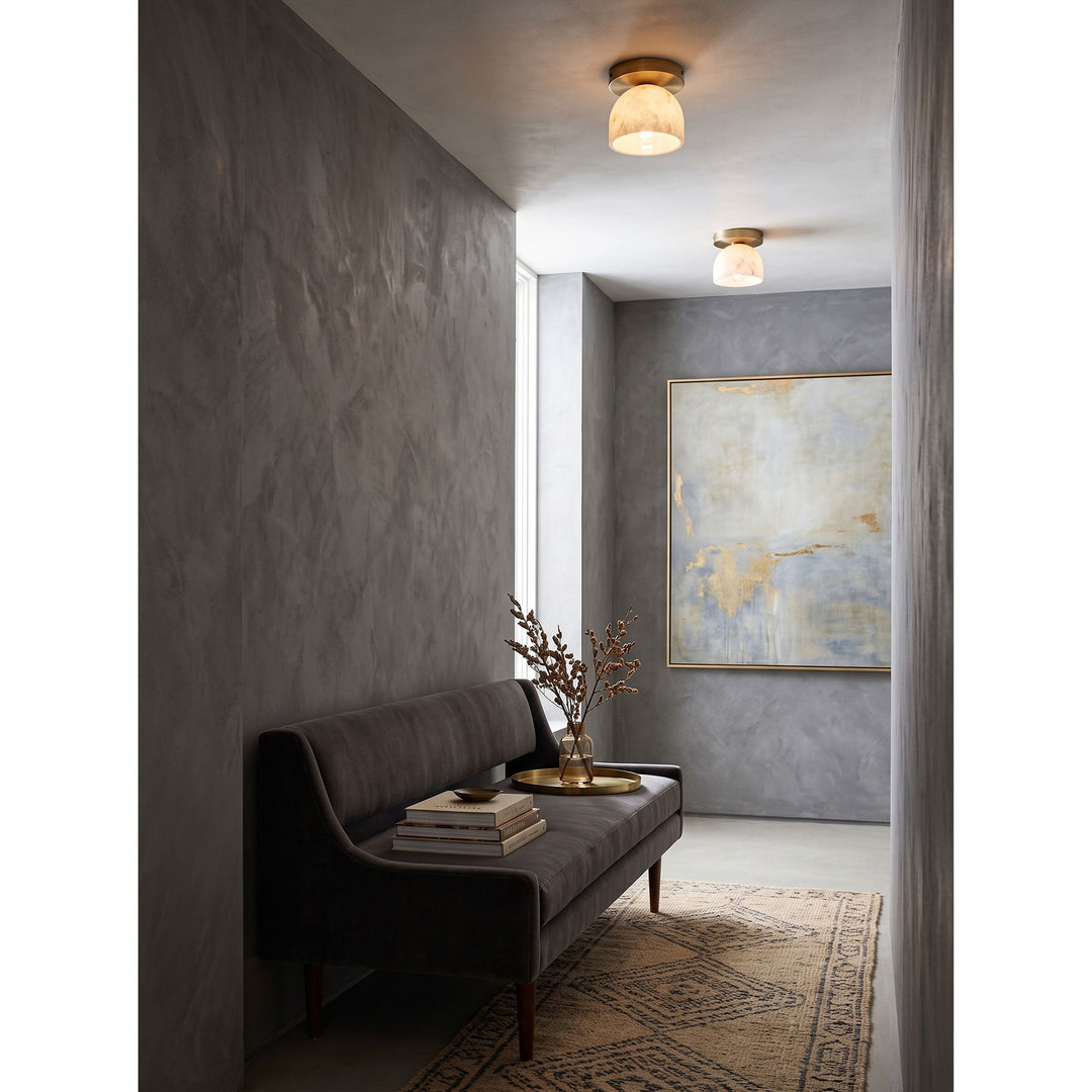 Aventine Alabaster Flush Mount Ceiling Light
