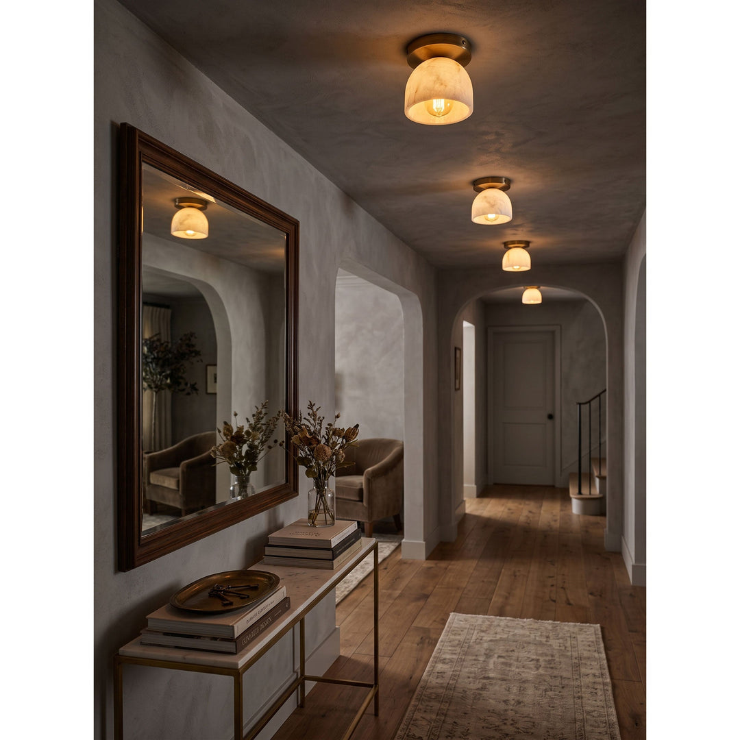 Aventine Alabaster Flush Mount Ceiling Light