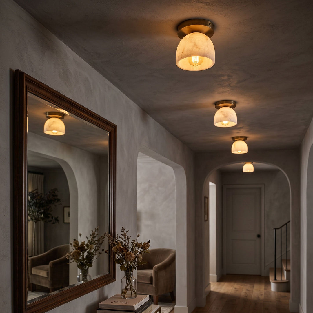 Aventine Alabaster Flush Mount Ceiling Light