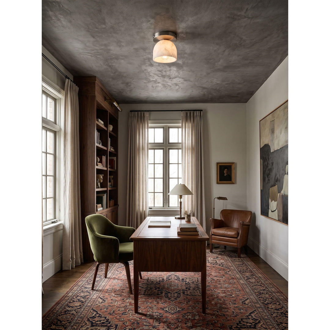 Aventine Alabaster Flush Mount Ceiling Light
