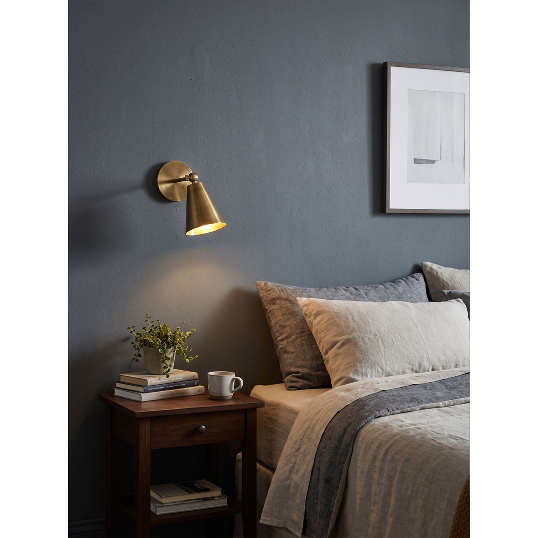 Cara Brass Wall Sconce
