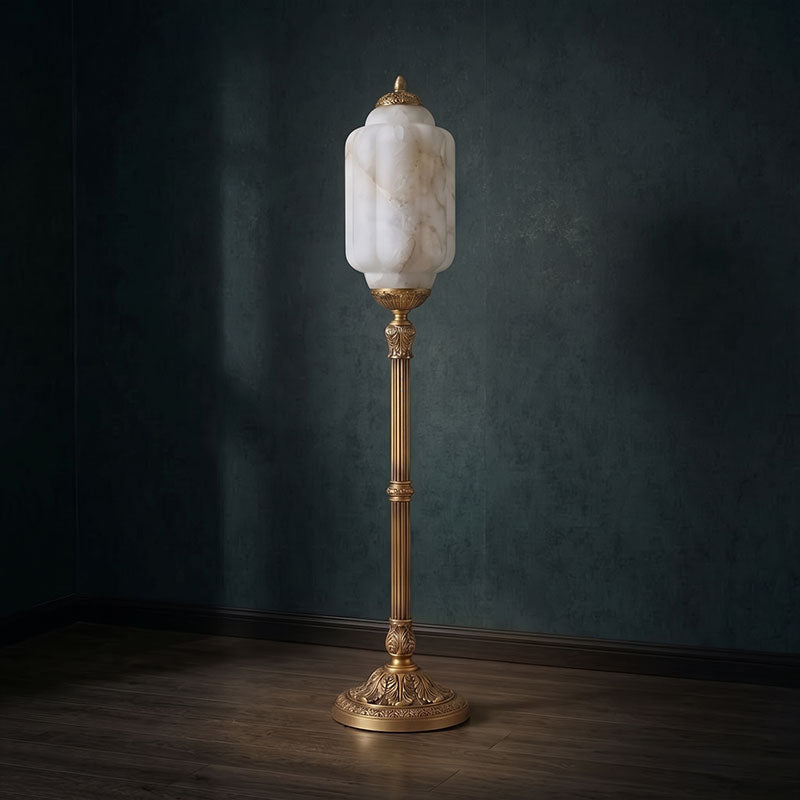 Eloise Scallop Alabaster Floor Lamp