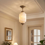 Eloise Scallop Alabaster Flush Mount Ceiling Light