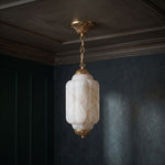 Cargar imagen en el visor de la Galería, Eloise Scallop Alabaster Pendant Lamp