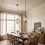 Cargar imagen en el visor de la Galería, Eloise Scallop Alabaster Pendant Lamp