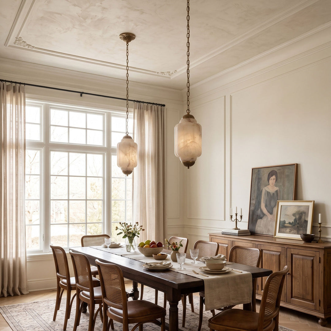 Eloise Scallop Alabaster Pendant Lamp