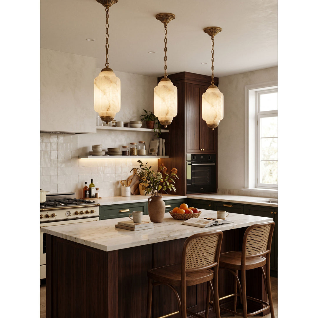 Eloise Scallop Alabaster Pendant Lamp
