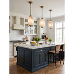 Cargar imagen en el visor de la Galería, Eloise Scallop Alabaster Pendant Lamp