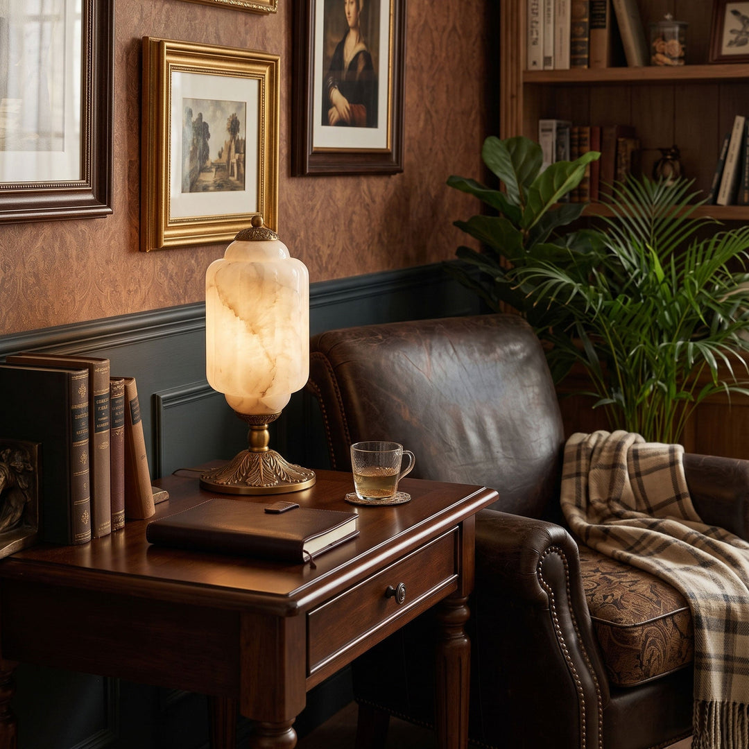 Eloise Scallop Alabaster Table Lamp