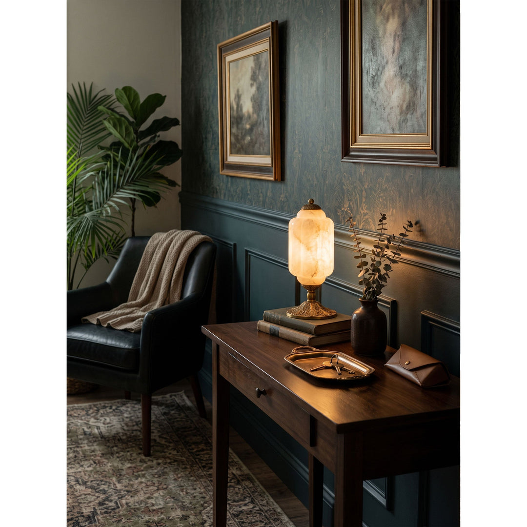 Eloise Scallop Alabaster Table Lamp