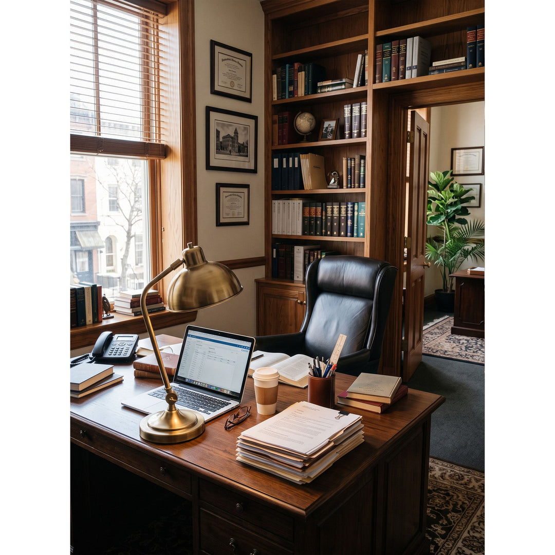Harvard Brass Table Lamp