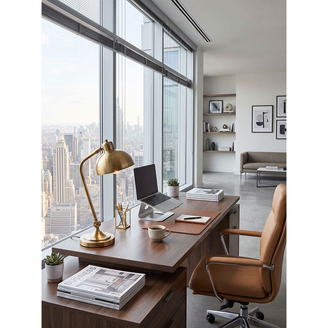 Harvard Brass Table Lamp