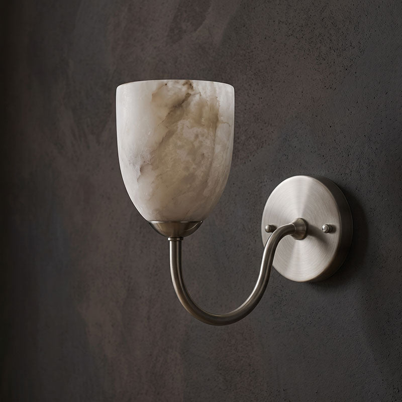 Mild Velin Alabaster Wall Sconce