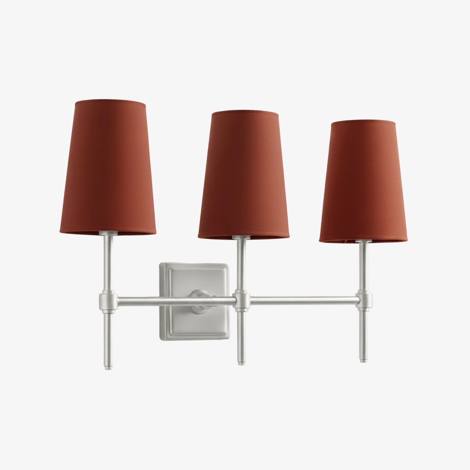 Rowan Elegant White-Linen Shade Wall Lamp – Retro Metal Wall Light for Bedroom & Hallway