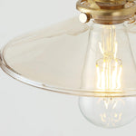 Cargar imagen en el visor de la Galería, Walnut-Backed Brass and Glass Plug-In Wall Lamp product view 24