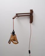 Cargar imagen en el visor de la Galería, Adjustable Wood-Arm Hanging Plug-In Wall Lamp product view 26