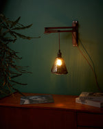 Cargar imagen en el visor de la Galería, Adjustable Wood-Arm Hanging Plug-In Wall Lamp product view 3