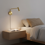 Load image into Gallery viewer, Adjustable LED Reading Plug-In Wall Lamp product view