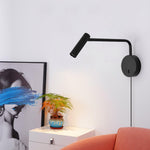 Load image into Gallery viewer, Adjustable LED Reading Plug-In Wall Lamp room scene