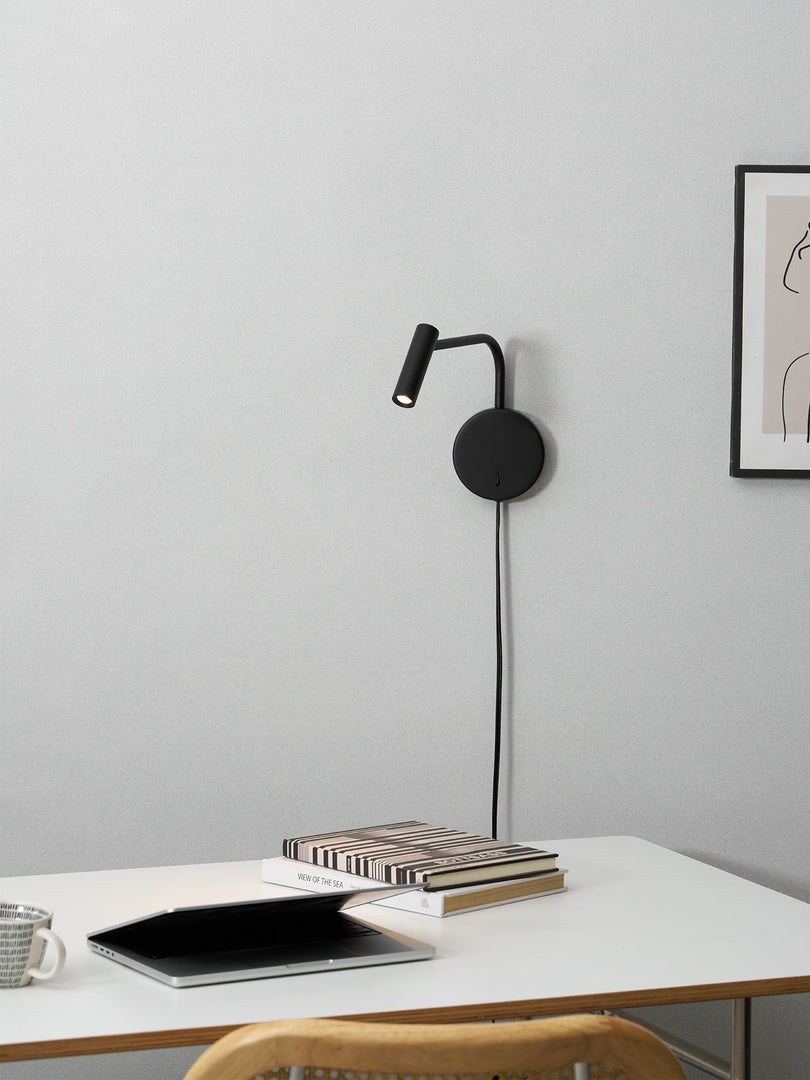 Adjustable LED Reading Plug-In Wall Lamp product view