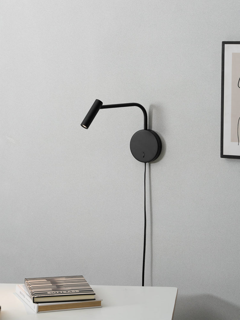 Adjustable LED Reading Plug-In Wall Lamp product view