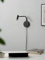 Load image into Gallery viewer, Adjustable LED Reading Plug-In Wall Lamp product view