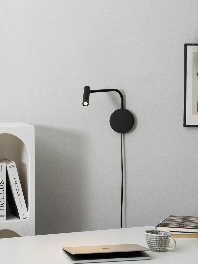 Adjustable LED Reading Plug-In Wall Lamp product view
