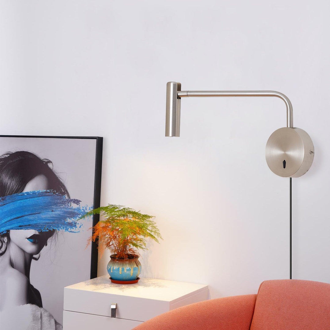 Adjustable LED Reading Plug-In Wall Lamp product view