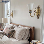 Load image into Gallery viewer, Rowan Classic Fabric Shade Sconce – Ceramic Wall Light for Hallway or Bedroom