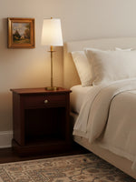 Load image into Gallery viewer, Rowan Linen Iron Table Lamp - Elegant Traditional Bedside Lighting
