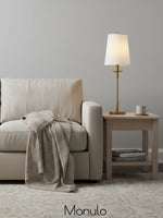 Load image into Gallery viewer, Rowan Linen Iron Table Lamp - Elegant Traditional Bedside Lighting
