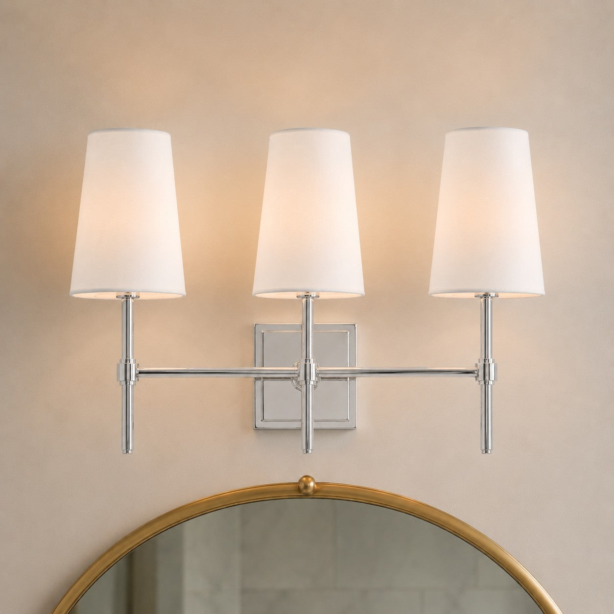Rowan Elegant White-Linen Shade Wall Lamp – Retro Metal Wall Light for Bedroom & Hallway