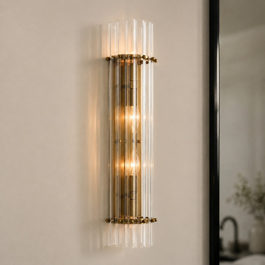 Lumora Crystal Up Down Wandleuchte – Doppel-Wandleuchte für Schlafzimmer