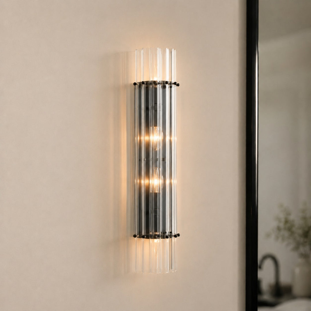 Lumora Crystal Up Down Wandleuchte – Doppel-Wandleuchte für Schlafzimmer