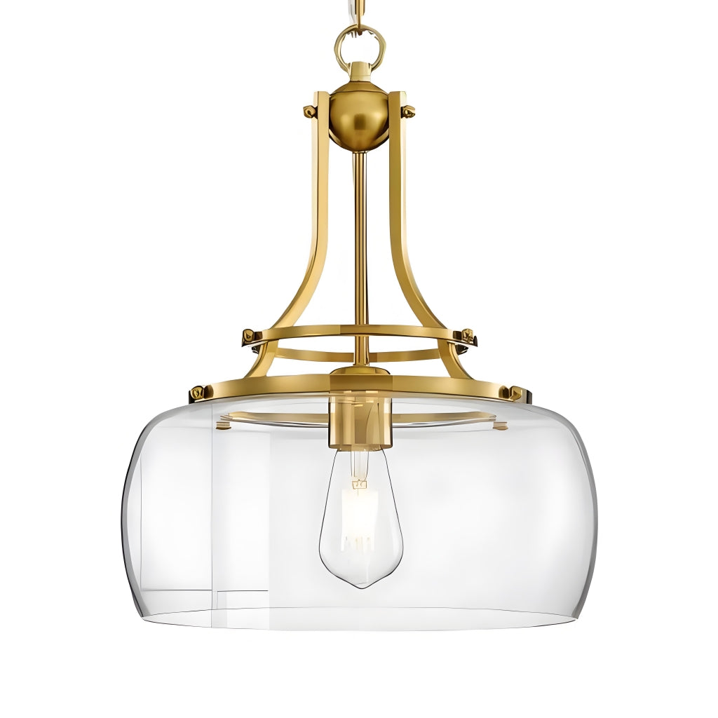 Lirra Classic Glass Dome Pendant – Timeless Pendant Light for Kitchens and Hallways