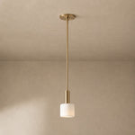 Load image into Gallery viewer, Cerova Contemporary Minimalist and Elegant Pendant – Ivory Porcelain Shade Light for Kitchen Island &amp; Bedroom