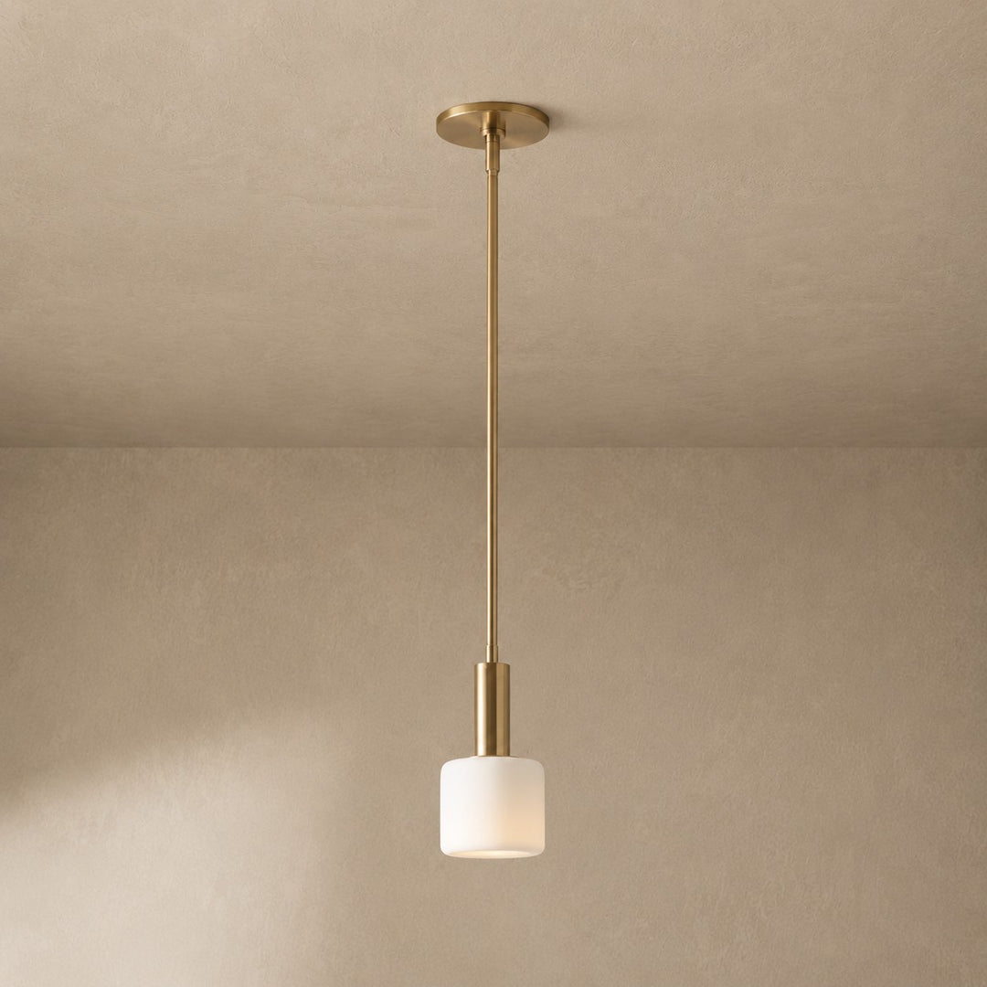 Cerova Contemporary Minimalist and Elegant Pendant – Ivory Porcelain Shade Light for Kitchen Island & Bedroom