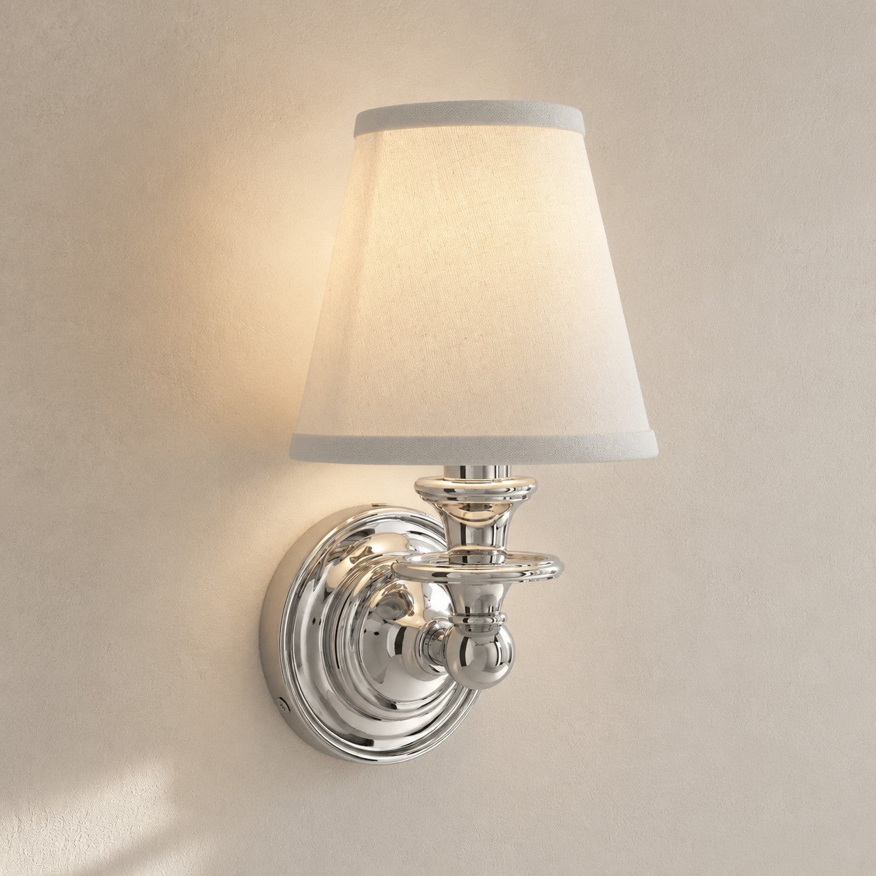 Rowan Drum Shade Wall Sconce – Fabric Sconce Light for Cozy Cottage Lighting