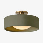 Load image into Gallery viewer, Cerova Porcelain Flush Mount Ceiling Light – Modern Low-Profile Fixture