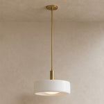 Load image into Gallery viewer, Cerova Contemporary Minimalist and Elegant Pendant – Ivory Porcelain Shade Light for Kitchen Island &amp; Bedroom